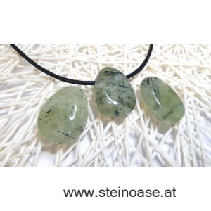 Anhänger Prehnit gebohrt